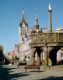 Aberdeen, Castlegate looking west up Union Street